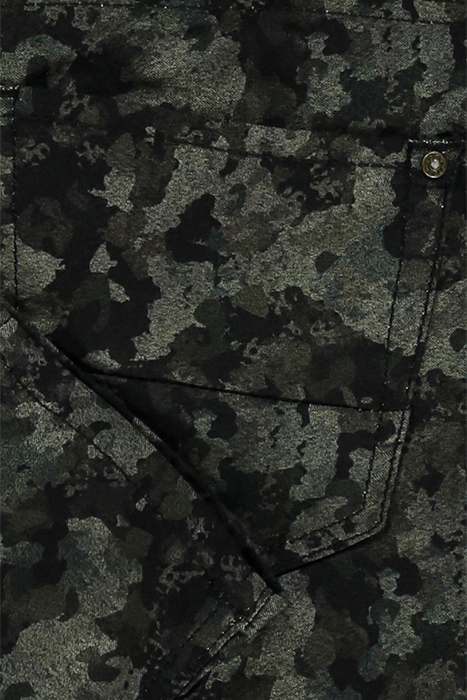 SKINNY HIGH WAIST JEANS WITH PRINT MILITARY OLIVE 3