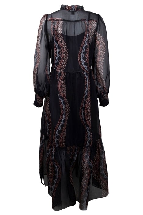 NISHA LETICIA DRESS BLACK MULTI 2