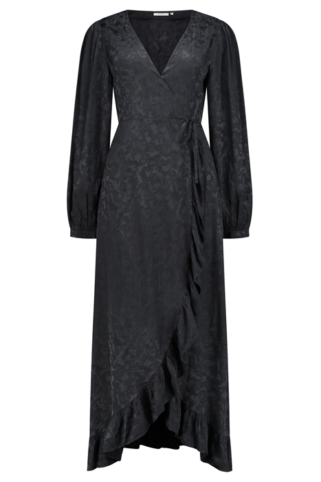 LADIES MODENA DRESS FOREST JAQUARD DARK NAVY BLUE 6