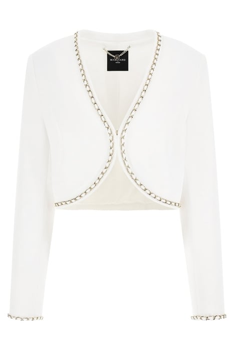 NAUSICA COVER SHOULD PALE CROPPED JACKET PEARL 6