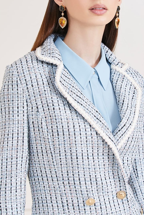 MARCIANO BY GUESS PROVENCE BLAZER REMARKABLE BLUE TWEE 5