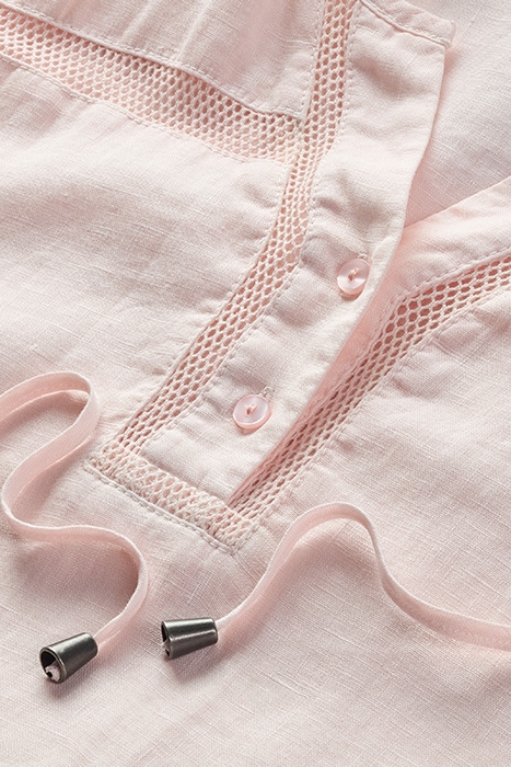 LINNEN JURK MET KOORD MAUVE CHALK 2