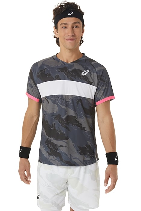 MEN MATCH GRAPHIC SS TOP CARRIER GREY 1