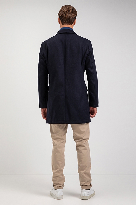 SOLID WOOL COAT NAVY 3