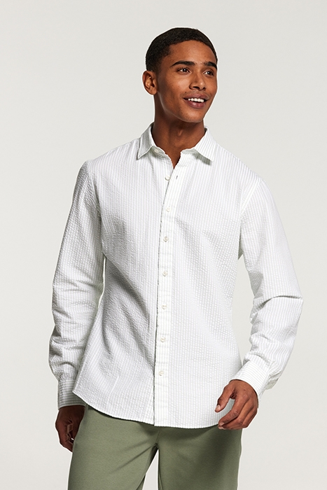SHAWN SEERSUCKER SHIRT SEA FOAM GREEN 1