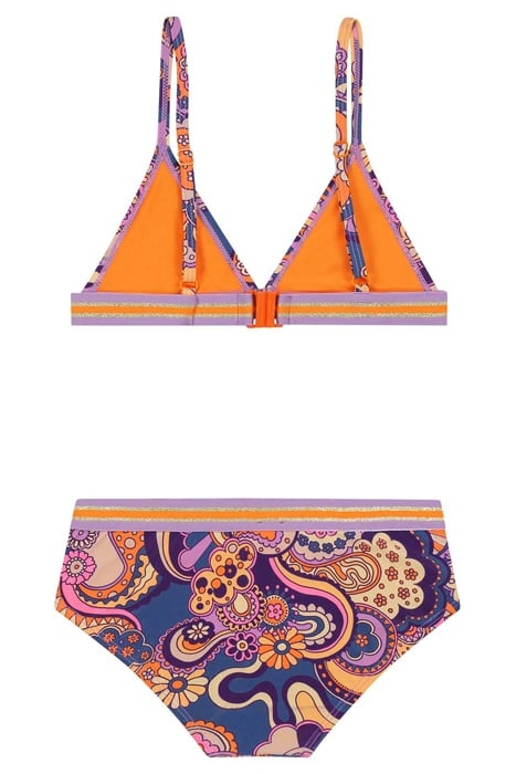 GIRLS LUNA BIKINI SET WOODSTOCK WAVE MULTI COLOR 2