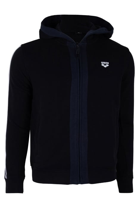 MAN HOODIE FULL ZIP BLACK 1