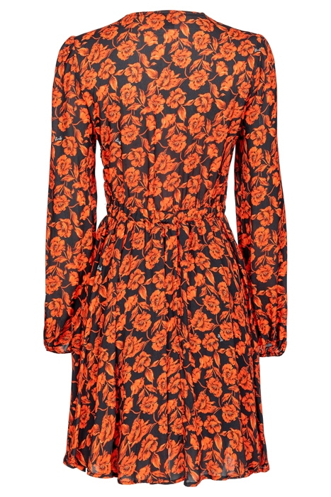 ALTAVELA ABITO CREPE STAMPA FI BLACK/RED MULTI 7