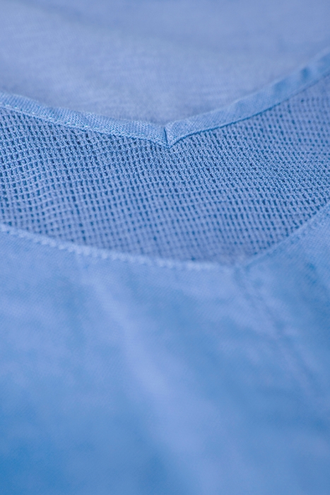 T-SHIRT WITH MESH DETAILS EVENING BLUE 2
