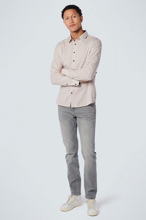 SHIRT STRETCH ALLOVER PRINTED OFFWHITE 3