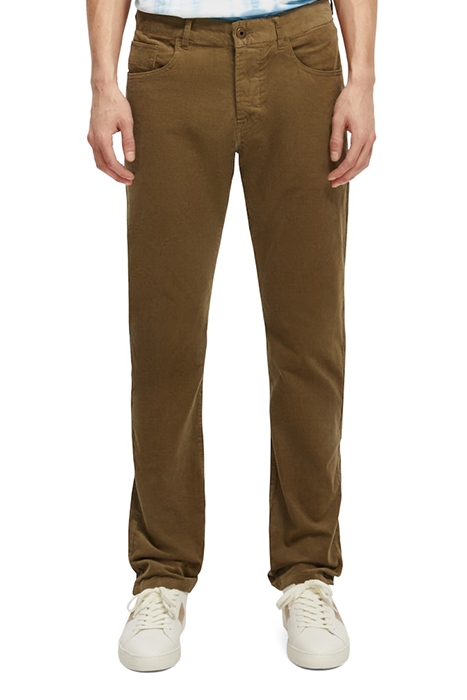 RALSTON - FINE CORDUROY 5-POCKET PANTS KHAKI 3