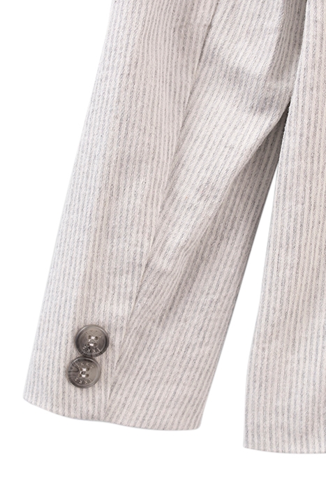 BOYS' BEIGE STRIPED SUIT JACKET 8