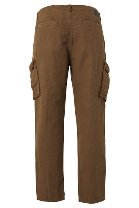 PANTS CARGO WITH LINEN GARMENT DYED EARTH 2