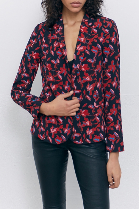 RED ROCK FLORAL PRINT SUIT JACKET 1