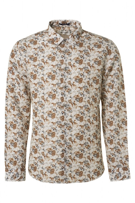 SHIRT ALLOVER PRINTED WITH LINEN OFFWHITE 4