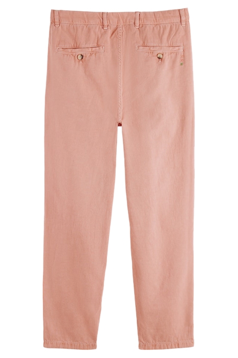THE DRIFT- GARMENT-DYED COTTON LINEN JOGGER FLAMINGO 2