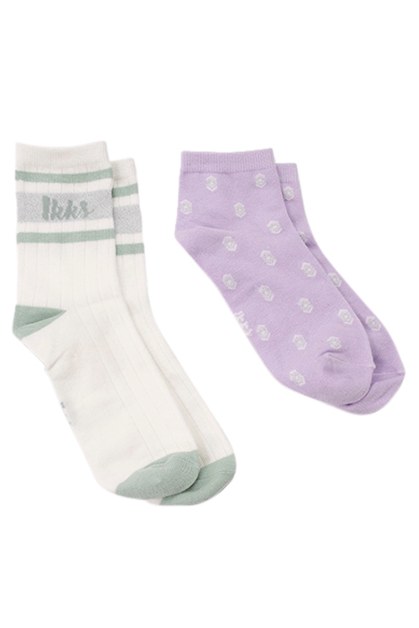 GIRLS’ VIOLET/WHITE SOCKS 1