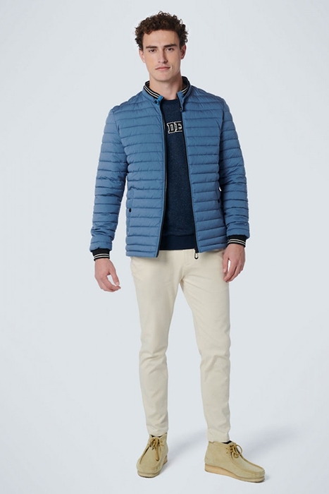 JACKET SHORT FIT PADDED BLUE 3