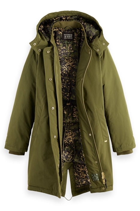 WATER REPELLENT PARKA WITH REPREVE® FILLING DARK OLIVE 4