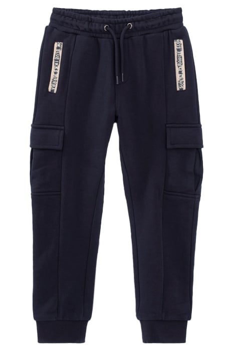 BOYS’ NAVY SWEATSHIRT FABRIC COMBAT-STYLE JOGGERS 1