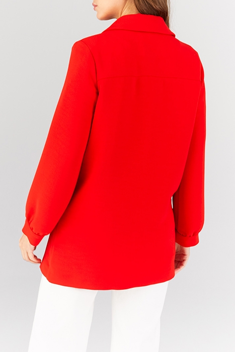 CHERRY NON-LINED COAT 2