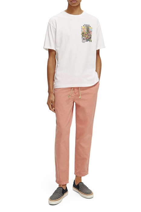 THE DRIFT- GARMENT-DYED COTTON LINEN JOGGER FLAMINGO 6