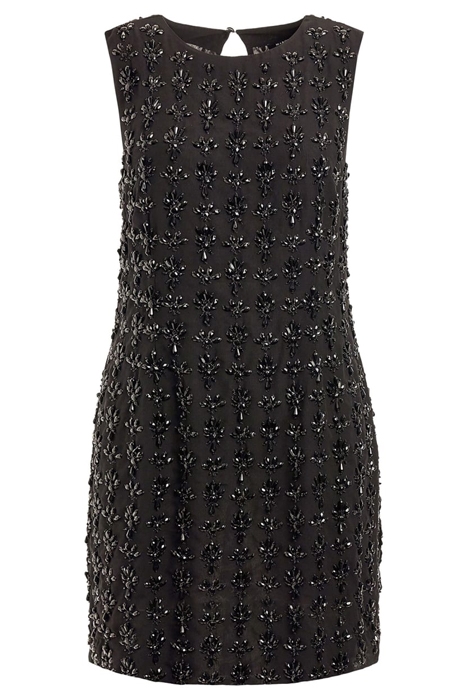 JEANIE BEADED DRESS JET BLACK MULTI 6
