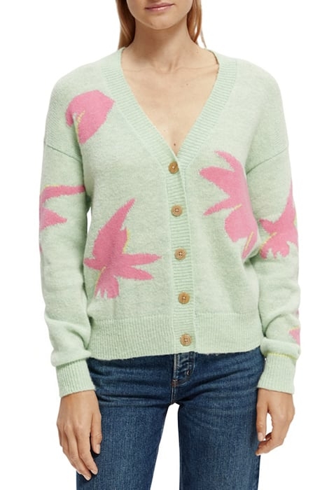 INTARSIA BOXY-FIT CARDIGAN COMBO A 3