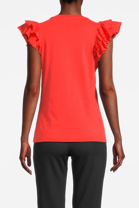 TOP COTTON SINGLE JERSEY GARMENT DYED MANDARIN 2