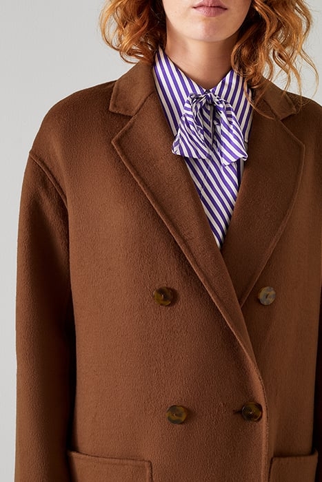TILDA DOUBLE BREASTED COAT COGNAC 6