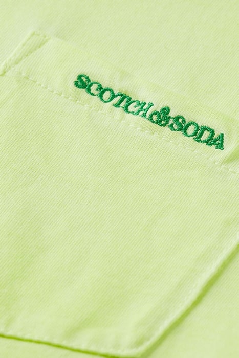 COTTON IN CONVERSION SHORT-SLEEVED GARMENT-DYED T-SHIRT NEON 3