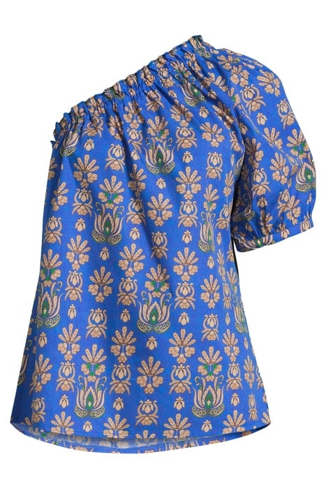 TOP ORNAMENT PRINT AZURE 3