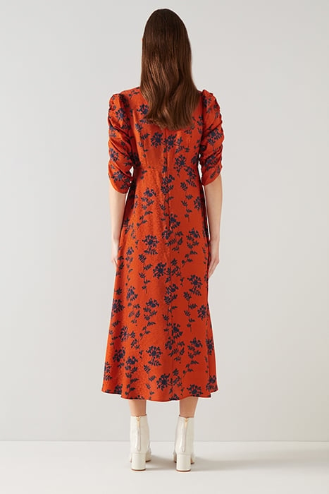 ERIN MIDI DRESS BURNT ORANGE 2