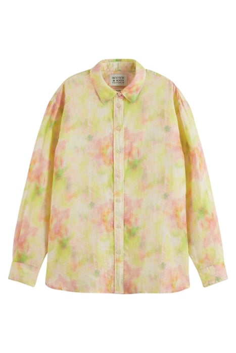 OVERSIZED LINEN SHIRT MULTI TIE DYE 1