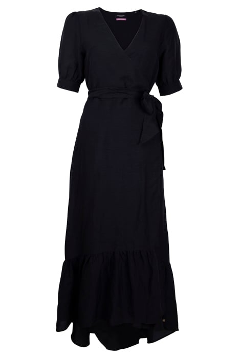 MAXI DRESS WITH V-NECK BLACK 1