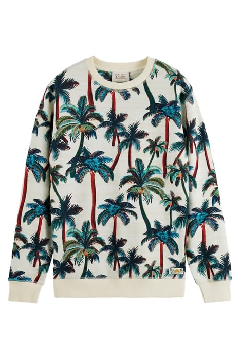 PRINTED SWEATSHIRT OFFWHITE PALMTREES AOP 1