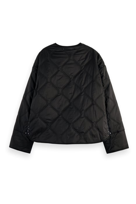 QUILTED REVERSIBLE COAT BLACK 2