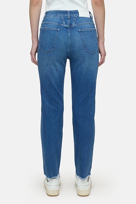 WOMEN PEDAL PUSHER JEANS MID BLUE 2