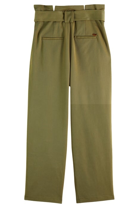 DAISY - HIGH RISE STRAIGHT LEG PAPERBAG TROUSERS ARMY 2