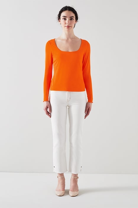 MAY LONG-SLEEVED TOP ORANGE 2