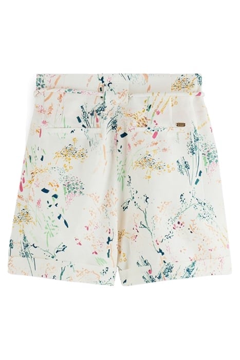 HIGH RISE BELTED SHORTS WILDER WHITE 2