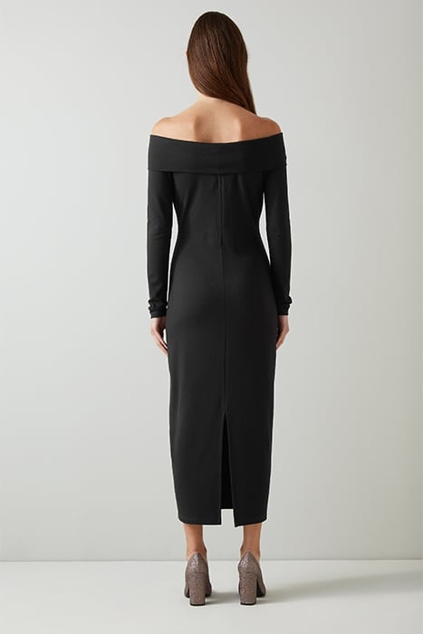 ODA MIDI DRESS BLACK 2