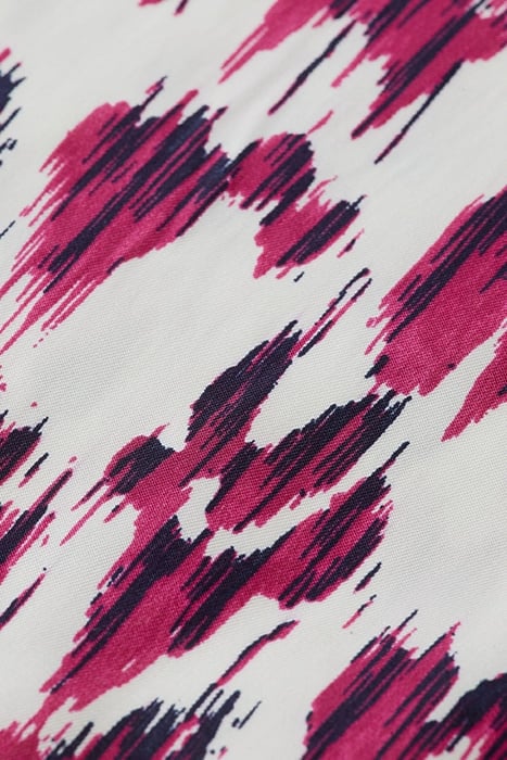 GIA - MID-RISE WIDE LEG PRINTED ELASTICATED TROUSERS BRUSHED 3