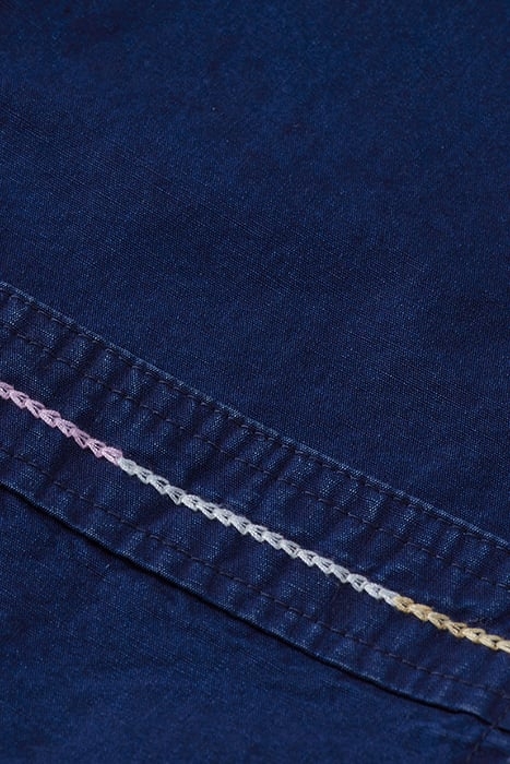 INDIGO LINEN JAPANESE INSPIRED SHIRT JACKET 3