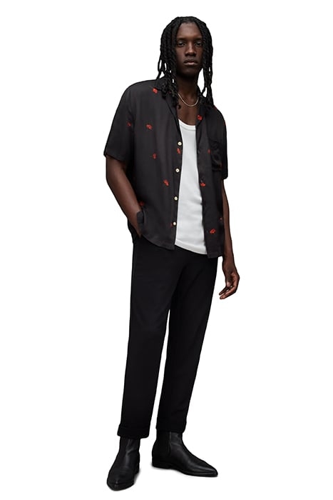 POPPIES SS SHIRT JET BLACK 3