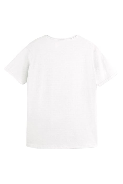 RAW-EDGE RELAXED-FIT T-SHIRT WHITE 2