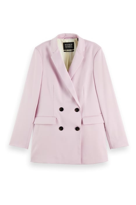 DOUBLE BREASTED TAILORED BLAZER LAVENDER 1