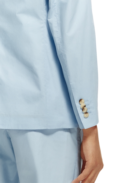 UNCONSTRUCTED DRESSED POPLIN BLAZER SEA BLUE 6