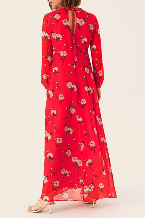 MAXI MATERNITY CHIFFON DRESS LOVERS RED 5