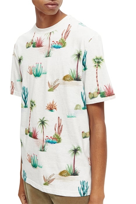 PRINTED REGULAR FIT T-SHIRT IN ORGANIC COTTON COMBO E 6